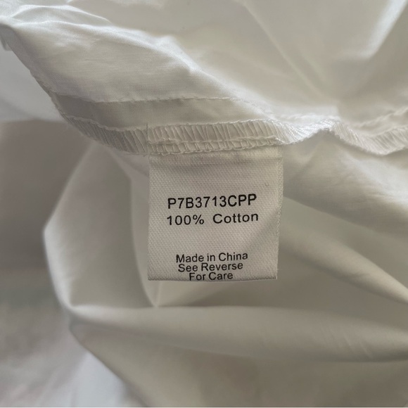 Parker White Off the Shoulder Multicolor Embroidery Smocked Yasmin Blouse Size S - Picture 9 of 12